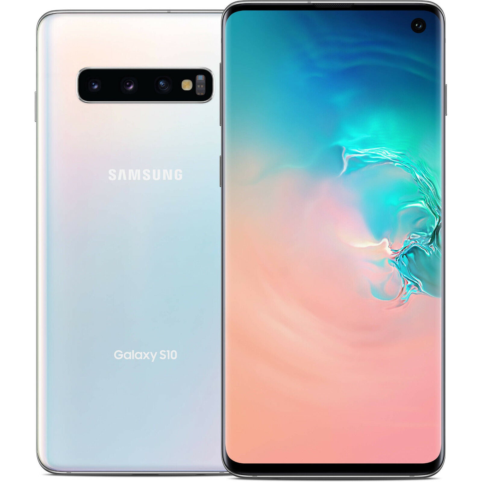 Samsung Galaxy S10 128 GB Prism White, Fully Unlocked (Refurbished)