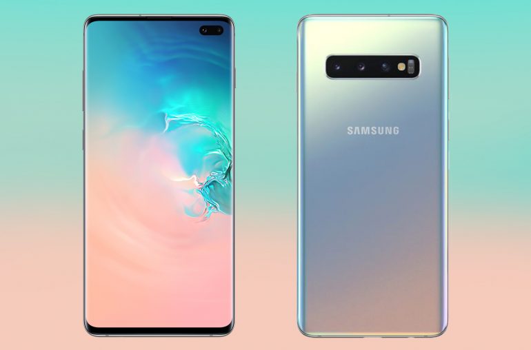 Samsung Galaxy S10+ 128 GB Prism White, Fully Unlocked (Refurbished)