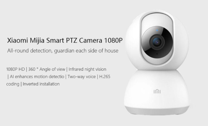 XIAOMI 1080p Smart Camcorder With 360 Degree Night Vision Monitor